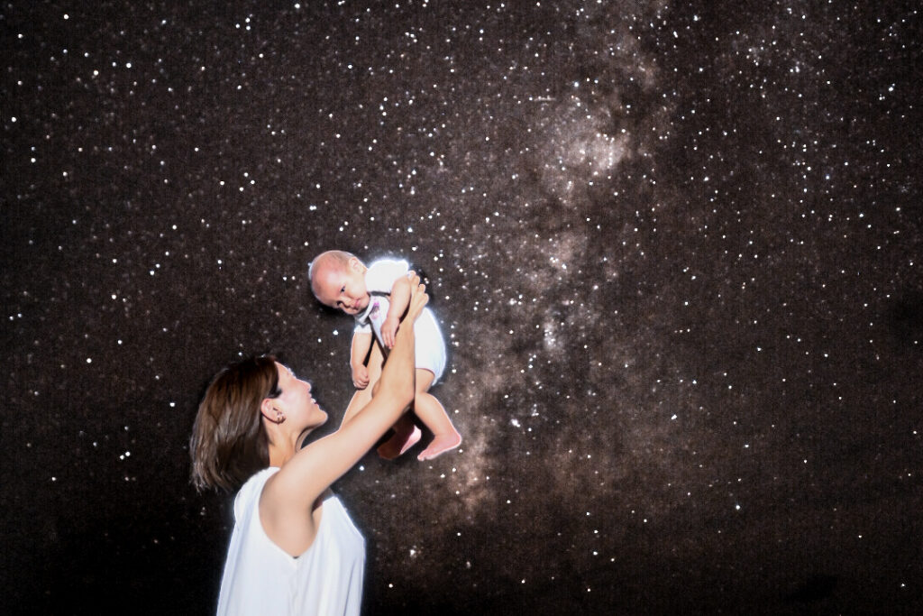 石垣島フォトツアー　子供と一緒に記念撮影