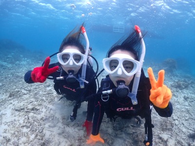 体験ダイビングの様子