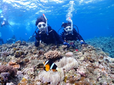 体験ダイビングの様子