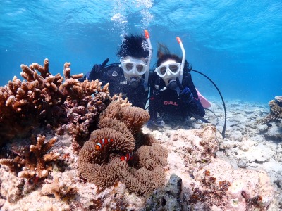 体験ダイビングの様子