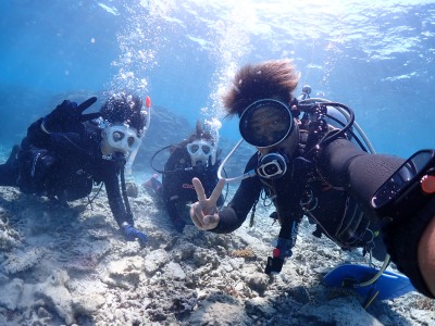 体験ダイビングの様子