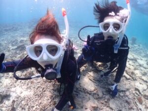 体験ダイビングの様子