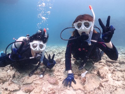 体験ダイビングの様子