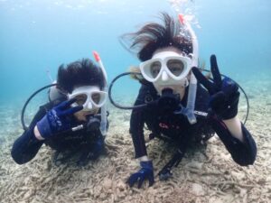 体験ダイビングの様子