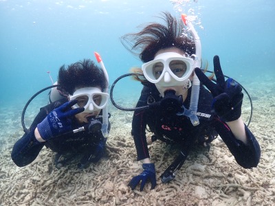 体験ダイビングの様子