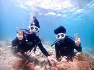 石垣島　半日　体験ダイビング　珊瑚　熱帯魚