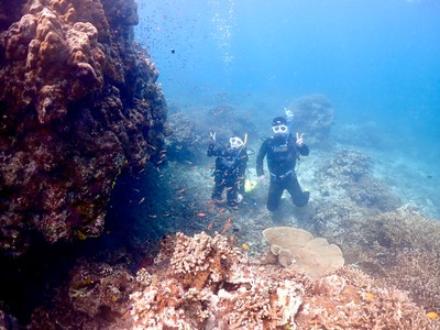 石垣島　体験ダイビング　午後　カップル