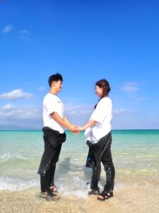 石垣島 半日 体験ダイビング 幻の島 カップル