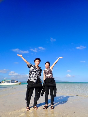 石垣島　半日　体験ダイビング　幻の島　カップル